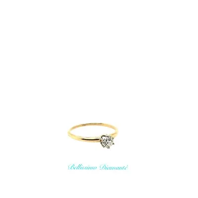 Tiffany & Co 18k Yellow Gold .26 CT Diamond Engagement Ring • $999.99