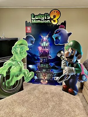 Nintendo Switch Luigi’s Mansion 3 Standee Luigi & Gooigi Custom Light Job • $549.95