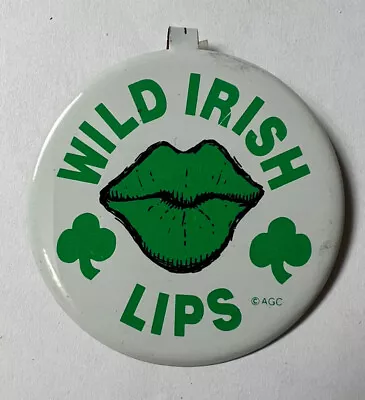 Vintage Irish Lips Badge Button  • $5.99