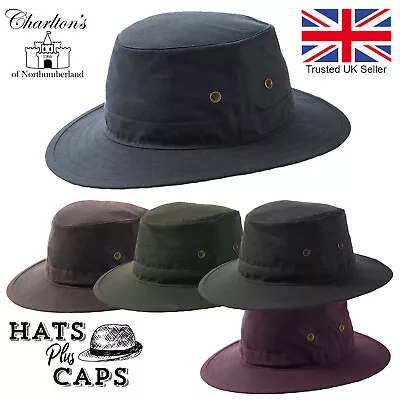 £25.99 • Buy Wax Bush Hat Fedora British Made Waxed Cotton Water Repellent Luxury Traveller