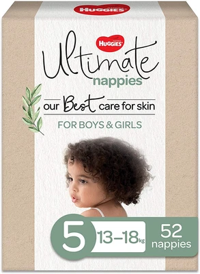 $44.99 • Buy Huggies Ultimate Nappies Size 5 (13-18Kg) 52 Count