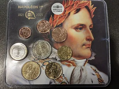 2021 France 8 Coin Euro FDC  Set Monnaie De Paris 1 Cent 2 Euro NAPOLEON Edition • $124.99