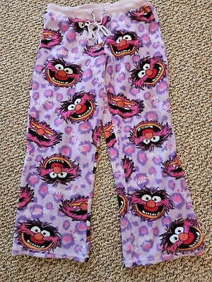 Disney Muppets Animal Pants Fleece Sleepwear Size M Medium Pink • $15.99