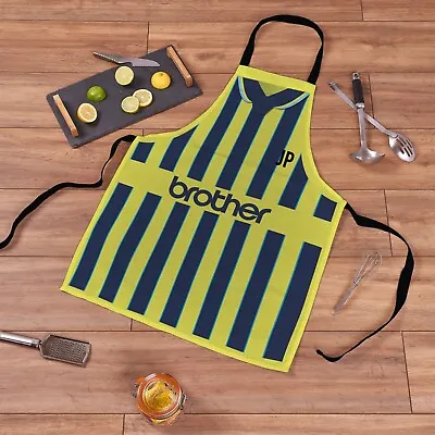 £16.99 • Buy Man City 1998 Away Football Shirt Yellow Retro Personalised Showerproof Apron