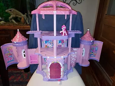 Hasbro My Little Pony Crystal Rainbow Castle Pop Up Palace House 2005 MLP WORKS • $50.75