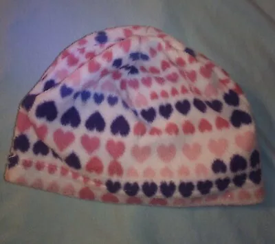 Baby Girls One Size Hearts Winter Hat Beanie Unbranded • $3.50