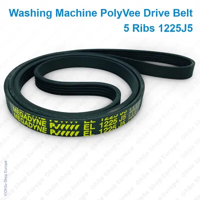 Drive Belt For Hoover Washing Machine 1225J5 41021973 41039460 5EPJ1225 • £8.89