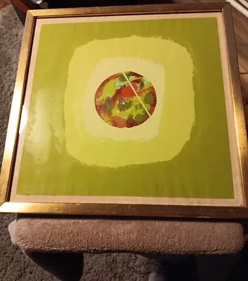 Vintage Abstract Painting Gold Framed Signed And Dated • $35