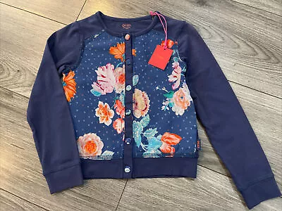 Oilily Girls Age 4 Floral Cardigan BNWT • £15