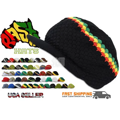 Rasta Hat Jamaica Marley Reggae Cap Rastafari Dreadlocks Tam Roots Cotton Africa • $18.99