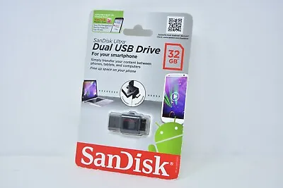 SanDisk Ultra Dual USB Drive 32GB USB To Micro-USB Connector For Android Devices • $6.95