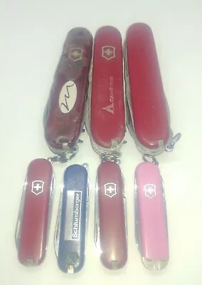 Lot Of 7 Various Used Victorinox Swiss Army Knives(rough) • $3.68