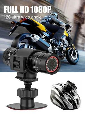 Mini Action Camera Helmet Sport Camera 120° Wide Angle Waterproof Video Recorder • $38.64