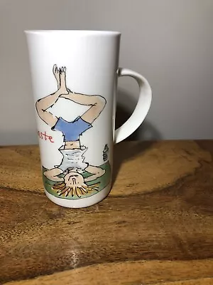 McLaggan Smith Mugs Quentin Blake  ‘ Namaste’ Tall Thin Mug  • £1.99