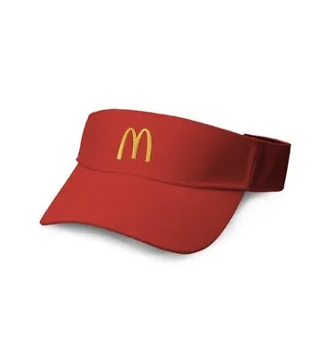 Red McDonalds Visor - Golden Arches - One Size Fits All - Golf Hat Cap • $22.99