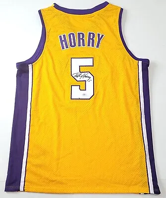 Robert Horry Signed 1999-00 Los Angeles Lakers Jersey Mitchell & Ness PSA Sz: L • $164.95