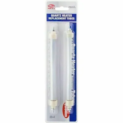 £4.49 • Buy 185mm 400w Halogen Heater Replacement Tubes Fire Bar Element Bulb Frosted Lamp