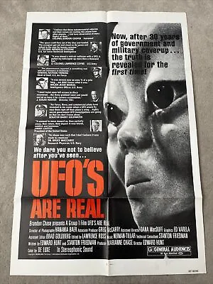 UFO'a Are Real (1979) Original US One Sheet Movie Poster • $22.38