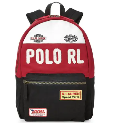 Polo Ralph Lauren Motocross Racing Backpack Bag Crossbody Messenger New • $189.98