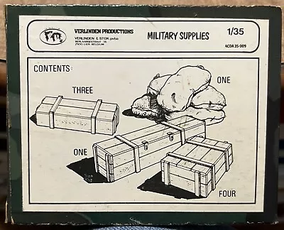 Verlinden Production No 35009 1/35 Military Supplies New Old Stock • $15.99