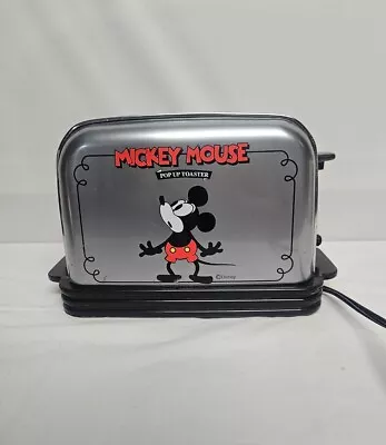 Sanyo SK-MT3 Disney Mickey Mouse Musical Pop Up Toaster Chrome TESTED WORKS • $60