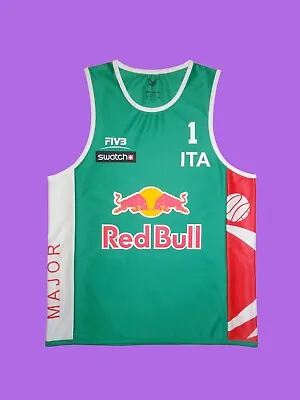 Beach Volleyball Jersey CARAMBULA Italy#1 Green Size S M L XL 2XL New • $35