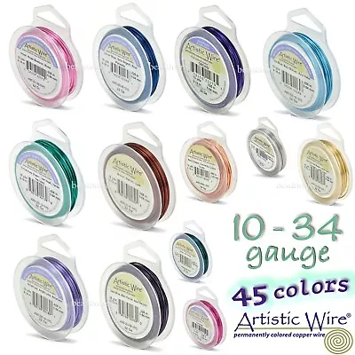 Artistic Wire (45 Colors 13 Gauges) Tarnish Resistant Craft Wire ~ Large Spools • $11.51