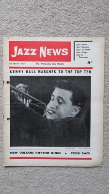 £1.29 • Buy Jazz News Magazine 21st March 1962 - Big Band Swing New Orleans Rhythm Kings