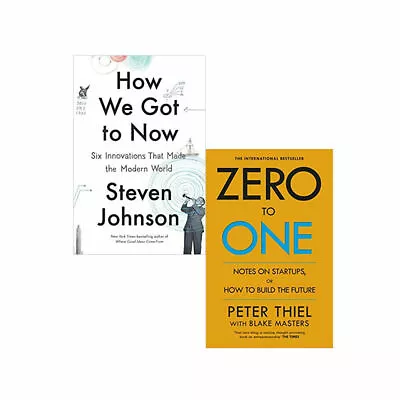 $22.68 • Buy How We Got To Now,Zero To One: Notes On Start Ups 2 Books Collections Set NEW