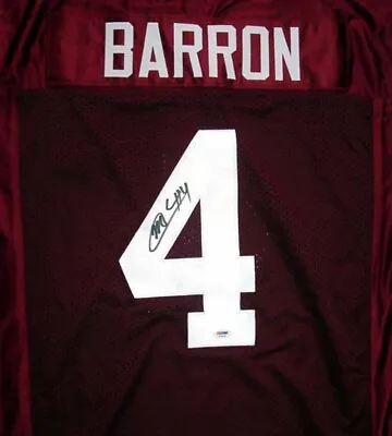 Alabama Mark Barron Autographed Signed Red Jersey Psa/dna Rookiegraph 29382 • $59