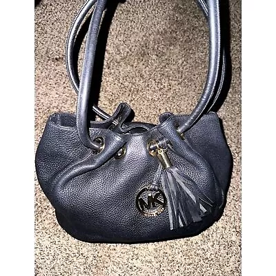 MICHAEL KORS Black Fulton Large Leather Satchel  • $58