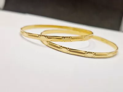 22ct Yellow Gold 2 X Bangles • £1300