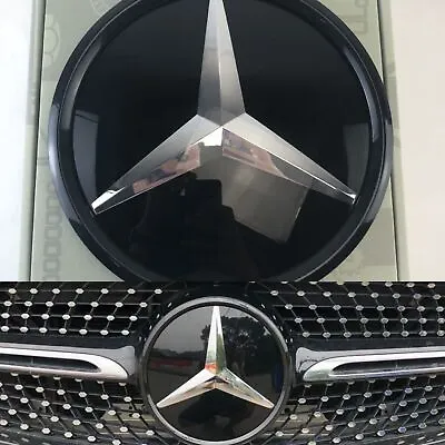 Black Mirror Star Emblem For Mercedes Benz E 2016-2022 W213 Front Grille Badge • $38.33