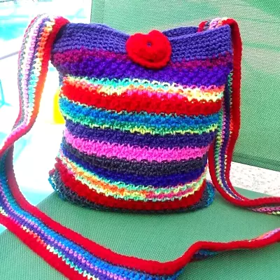 Crochet Custom Mochila Wayuu Style Gift For Sister Finished Product • $37.75