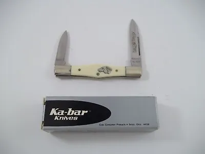 KA-BAR OLEAN NY CBS91 Swell Center DOG HEAD Whittler Pattern Knife • $170.95