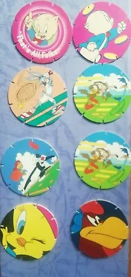  WALKERS LOONEY TUNES TAZOS  SUPER RARE 1996. 90s Nostalgia Type Of Pogs • £8