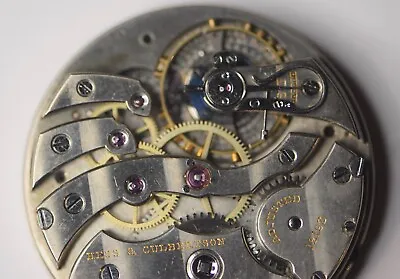 Antique 39.5mm Meylan 18J Mechanical Pocket Watch Movement High Grade CULBERTSON • $289