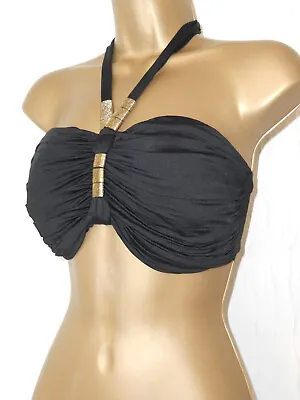 £2.99 • Buy Black Very Bikini Top Size 16 - Halter Neck Strapless
