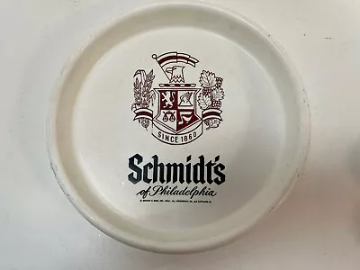 Vintage 13  White Plastic Schmidt’s Of Philadelphia Bar Beer Advertising Tray • $14