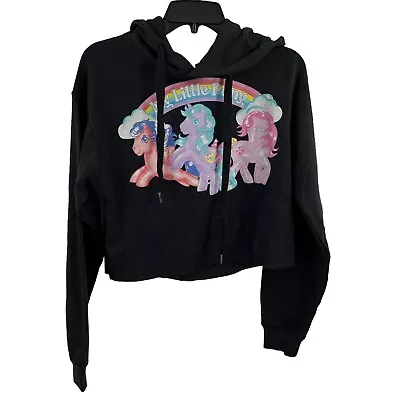 My Little Pony Black Cropped Hoodie Small New • $25.27