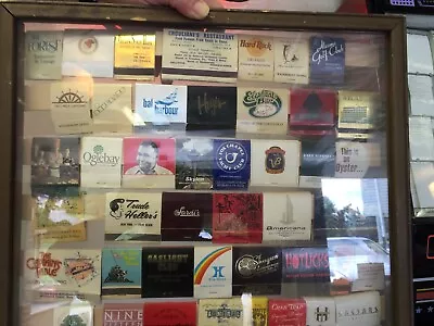 Matchbook Collection From All Over The World Framed-“reduced” • $50