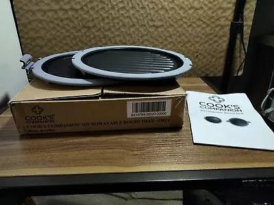 Cooks Companion Microwaveable  Round Grill Tray Gray  • $25