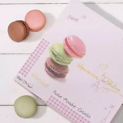 £8.99 • Buy Macarons De Pauline Gift Box Strawberry Chocolate Pistachio Macaroons 9 Per Box