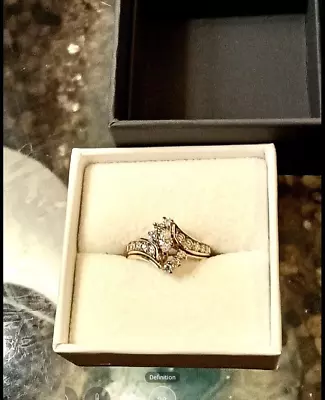 Pre Owned Diamond Engagement Wedding Ring Set Zales. • $2250