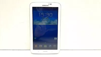 Samsung Galaxy Tab 3 7.0  Tablet 1.2GHz 1GB RAM 8GB WiFi Camera White *Scratches • £40