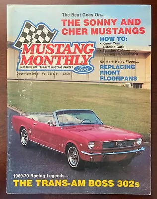 Vintage Mustang Monthly Magazine December 1983 Vol 6 No 11 • $7.50