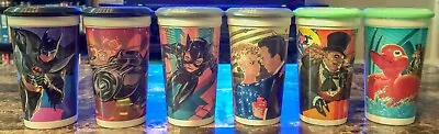 6 Batman Returns McDonald's Collector Cup Cups Lot Complete Set W/ Lids 1992 • $30.99