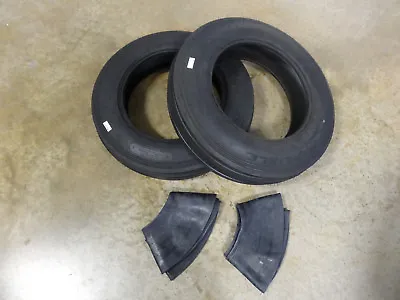 TWO New 5.50-16 Carlisle Tri-Rib 3 Rib Front Tractor Tires USA MADE WITH Tubes • $174