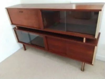 Two-Tier Solid Wood Mid-Century Modern Vintage Design Sideboard Buffet Credenza • $1200