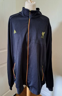 £29 • Buy LIVERPOOL FC Original Adidas Black Track Jacket Training Top 2010 Size XL 44/46 